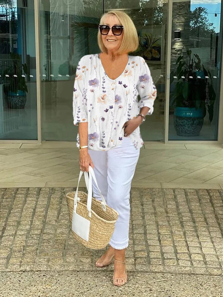 Sherry | Women's Floral Blouse