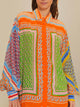 Women's Colorful Tropical-Look Shirt