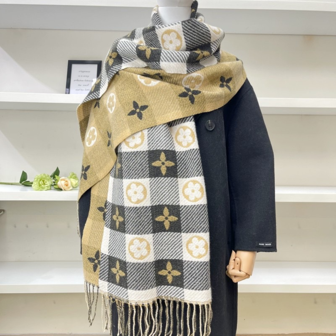 ZOLANI | Plaid Tassel Scarf