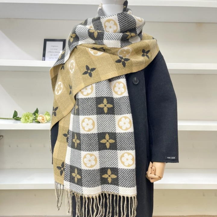 ZOLANI | Plaid Tassel Scarf