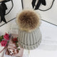 LORETTE | Classic Knit Beanie with Pom