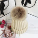 LORETTE | Classic Knit Beanie with Pom