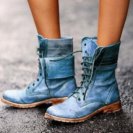 Rowena | Women's Vintage Lace-Up Ankle Boots