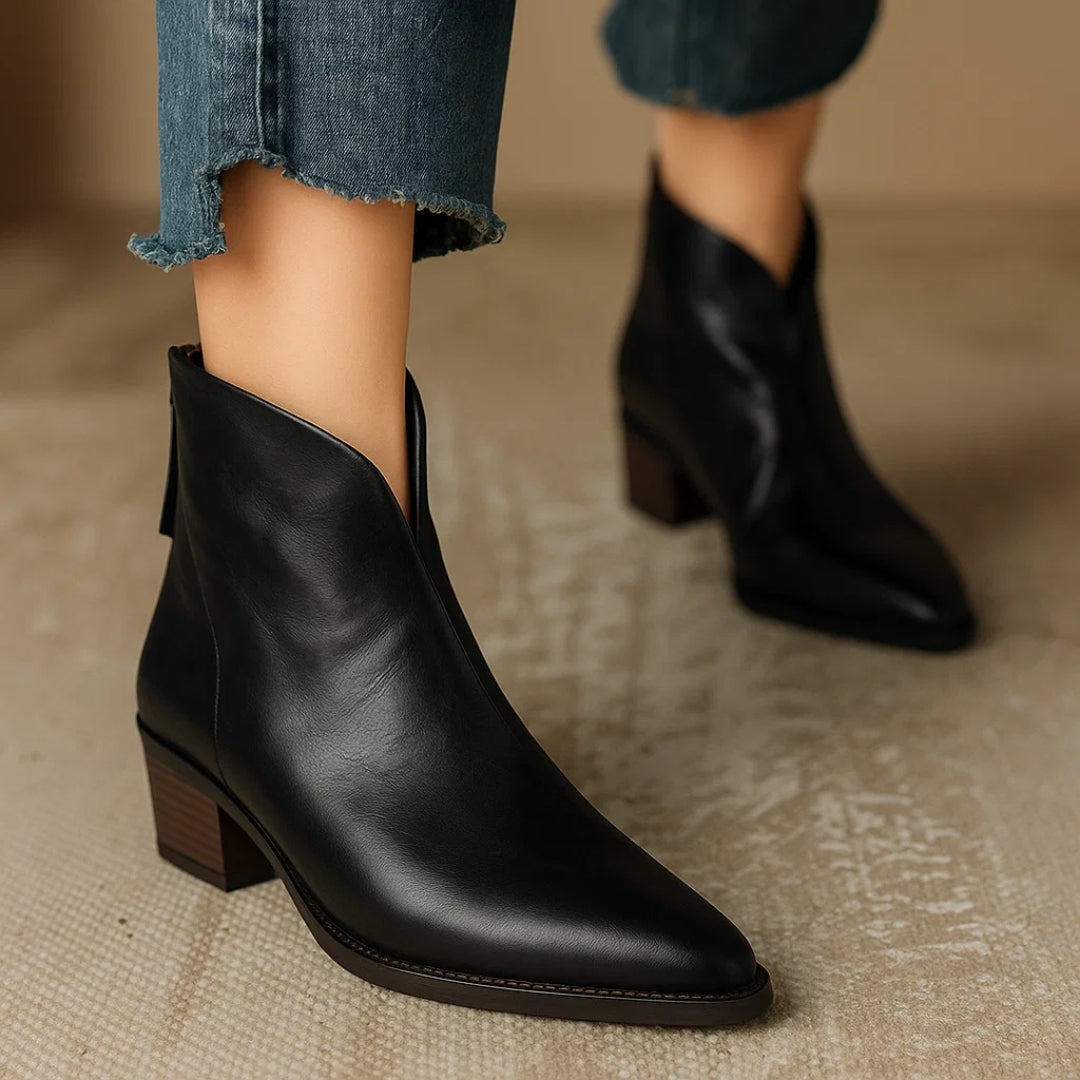 Rebecca | Women's Leather Ankle Boots