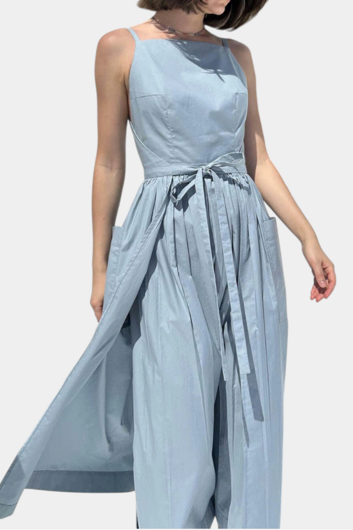 Women's Strapless Side-Lace-Up Long Dress