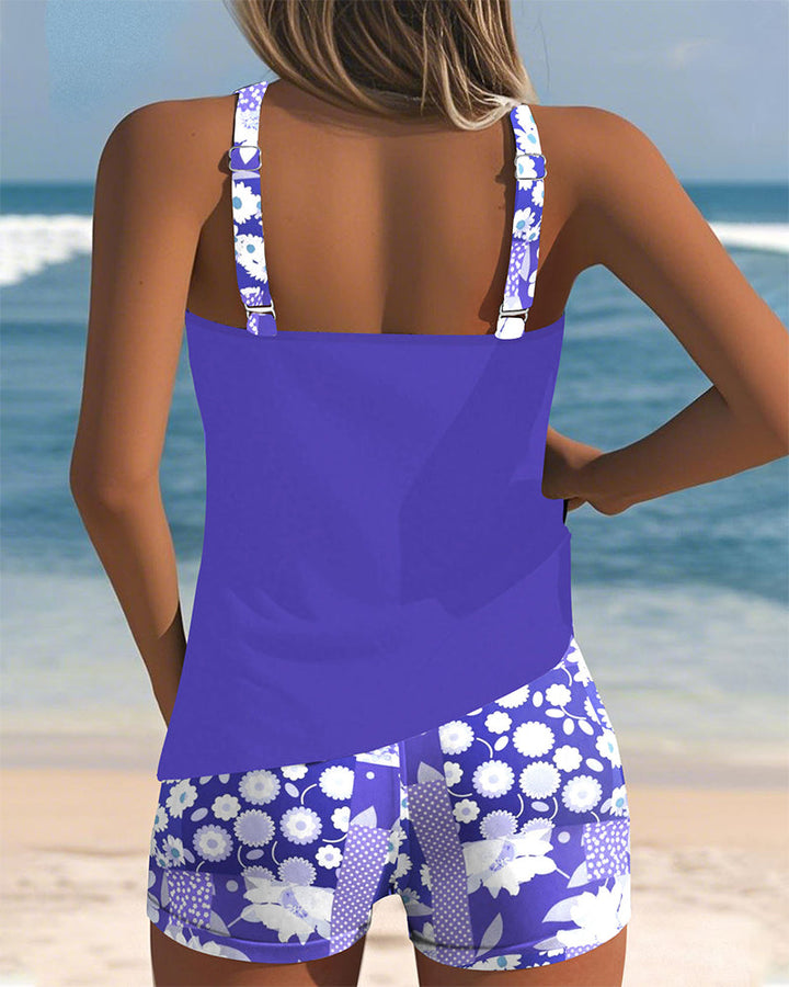 Melanie | Women's Two-Piece Swimsuit with Floral Pattern