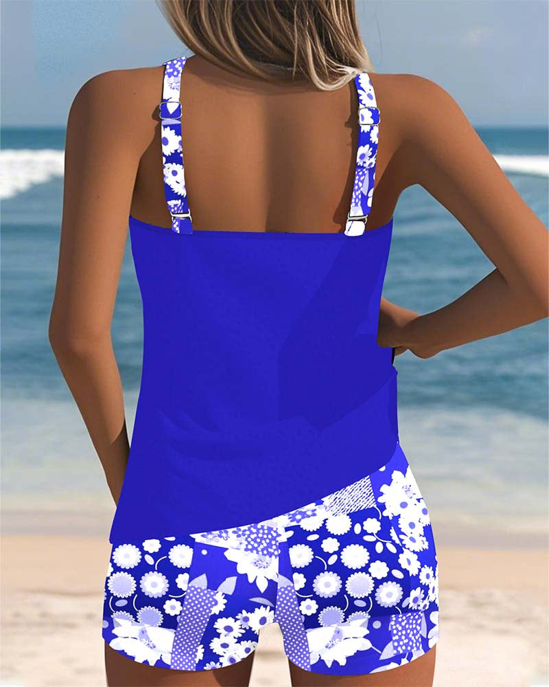 Melanie | Women's Two-Piece Swimsuit with Floral Pattern