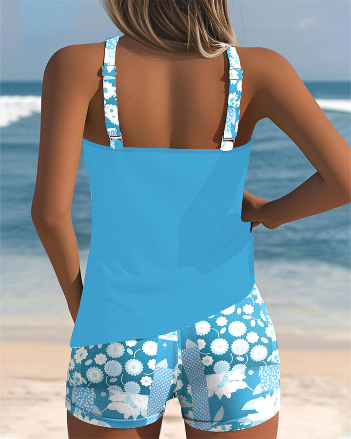 Melanie | Women's Two-Piece Swimsuit with Floral Pattern