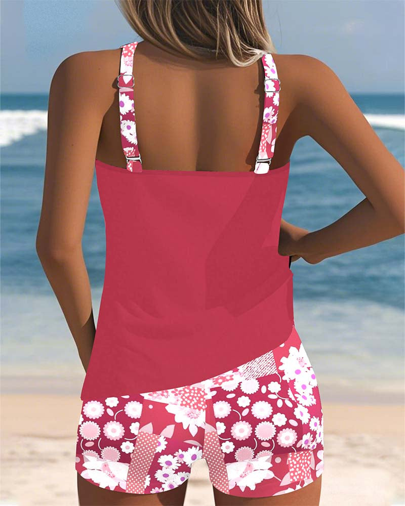 Melanie | Women's Two-Piece Swimsuit with Floral Pattern
