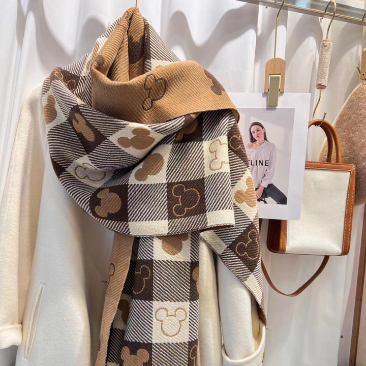 ZOLANI | Plaid Tassel Scarf
