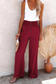 Sharon | High-Waisted Trousers with Smocked Waist Bottom Collection