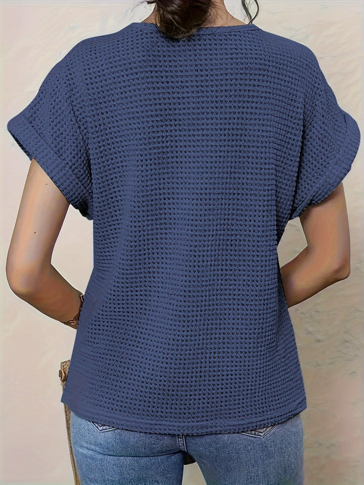 Rosa | Women's Round Neck Lace Top