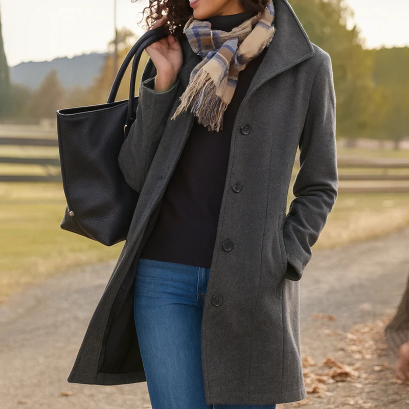 Aubrey | Classic Button-Front Coat