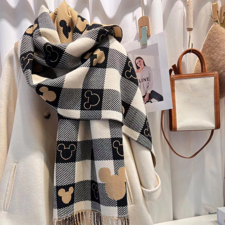 ZOLANI | Plaid Tassel Scarf