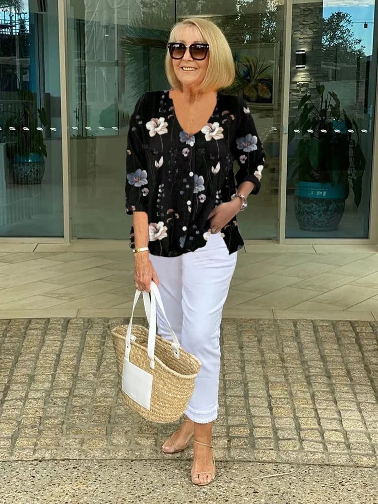 Sherry | Women's Floral Blouse