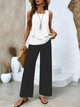 Abigail | Women's Sleeveless Blouse and Wide-Leg Pants Set Two Pieces