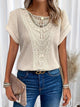 Rosa | Women's Round Neck Lace Top