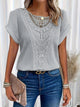Rosa | Women's Round Neck Lace Top