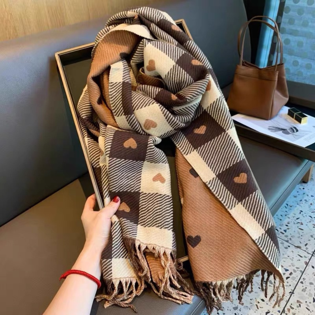 ZOLANI | Plaid Tassel Scarf