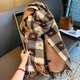 ZOLANI | Plaid Tassel Scarf