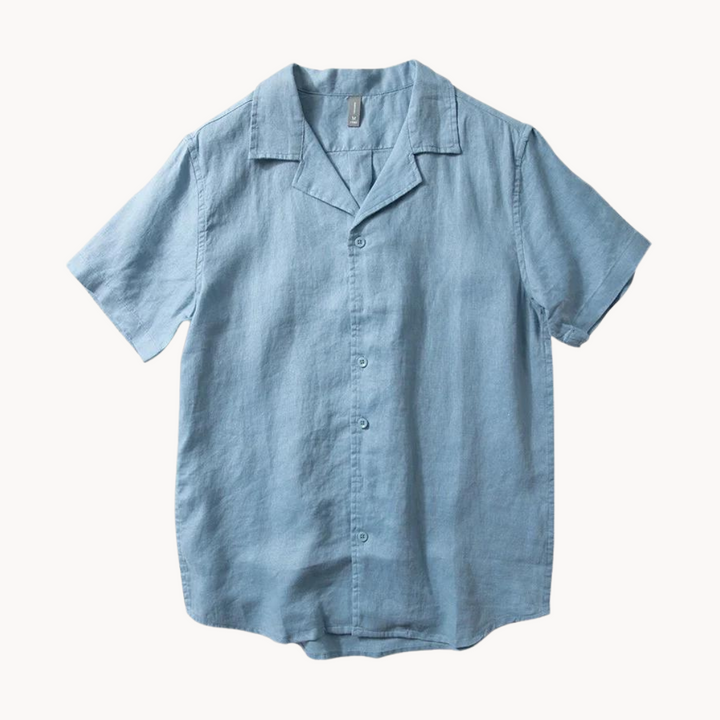 Men's Camp Collar Linen Shirt