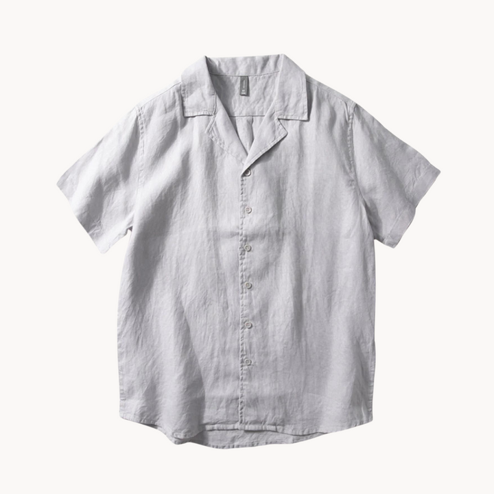 Men's Camp Collar Linen Shirt