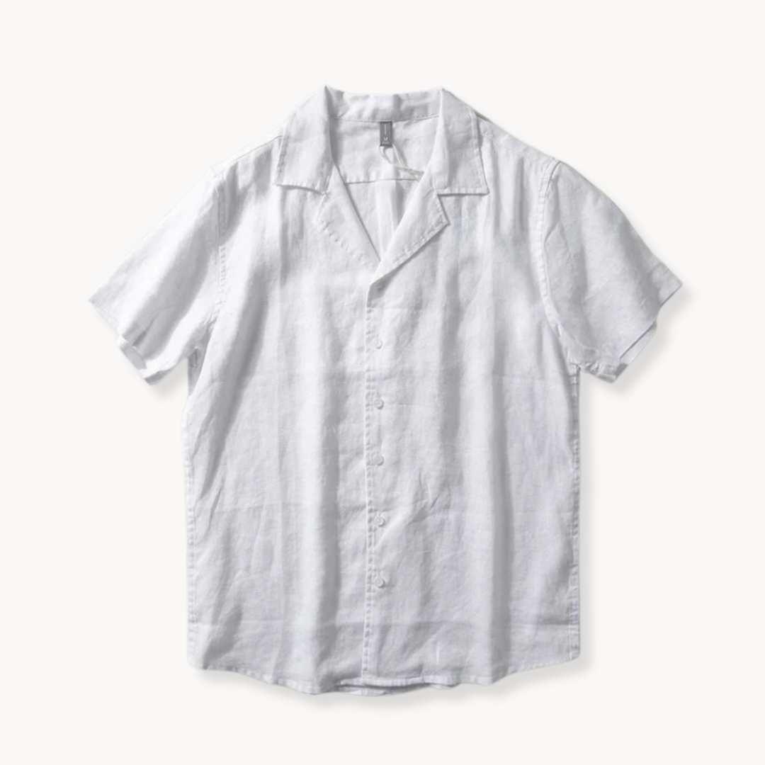 Men's Camp Collar Linen Shirt