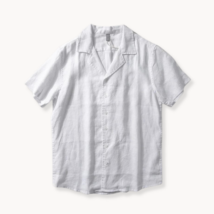 Men's Camp Collar Linen Shirt