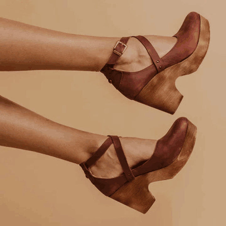Teresa | Women's Wedge Heels with Ankle Strap Sandal