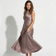 Women's Satin Skirt with Signature Detail