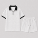 Men's Summer Set with Zip Polo and Shorts