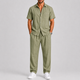 Men's Summer Set with Shirt and Wide-Leg Trousers