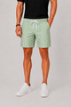 Men's Striped Swim Shorts with Drawstring