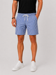 Men's Striped Swim Shorts with Drawstring