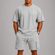 Men's Sporty Summer Set with Oversized Tee and Cargo Shorts