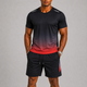 Men's Quick-Dry Sportswear Set with Gradient Print