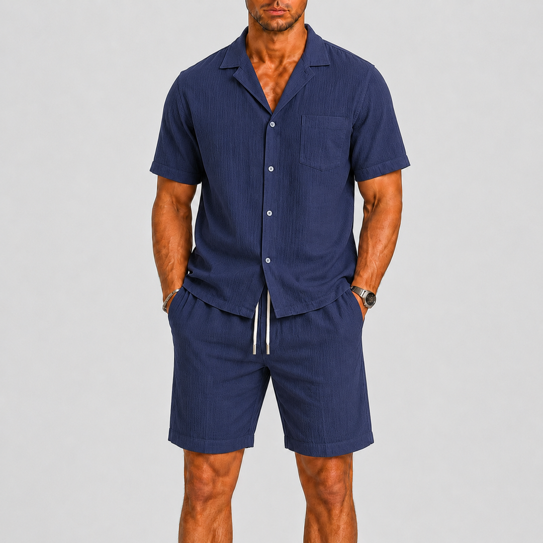 Men's Summer Shirt and Shorts Set