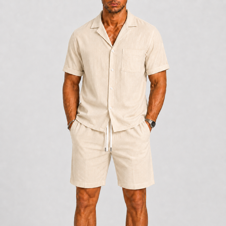 Men's Summer Shirt and Shorts Set