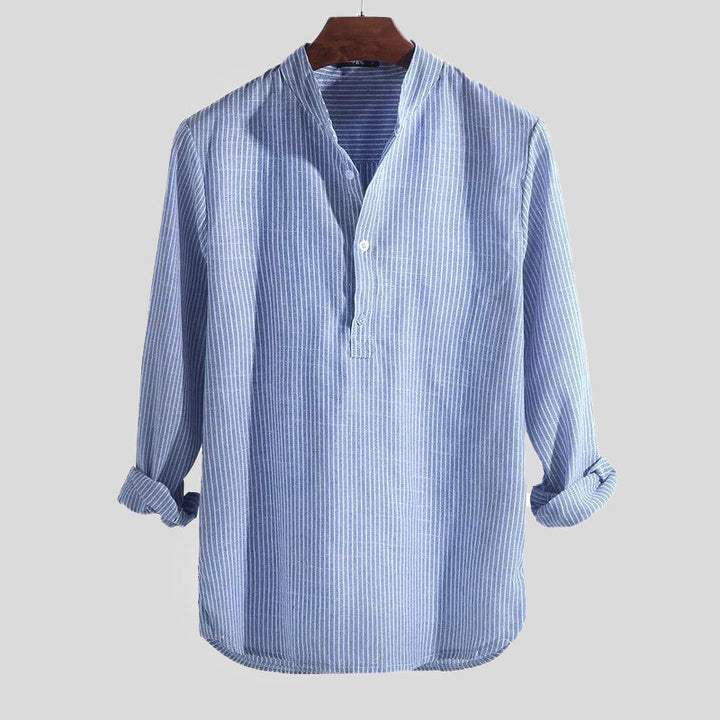 Men's Cotton-Linen Henley