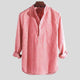 Men's Cotton-Linen Henley