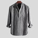 Men's Cotton-Linen Henley