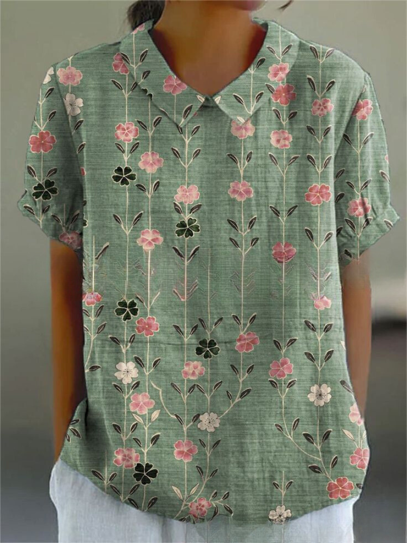 Nancy | Women's Floral Blouse