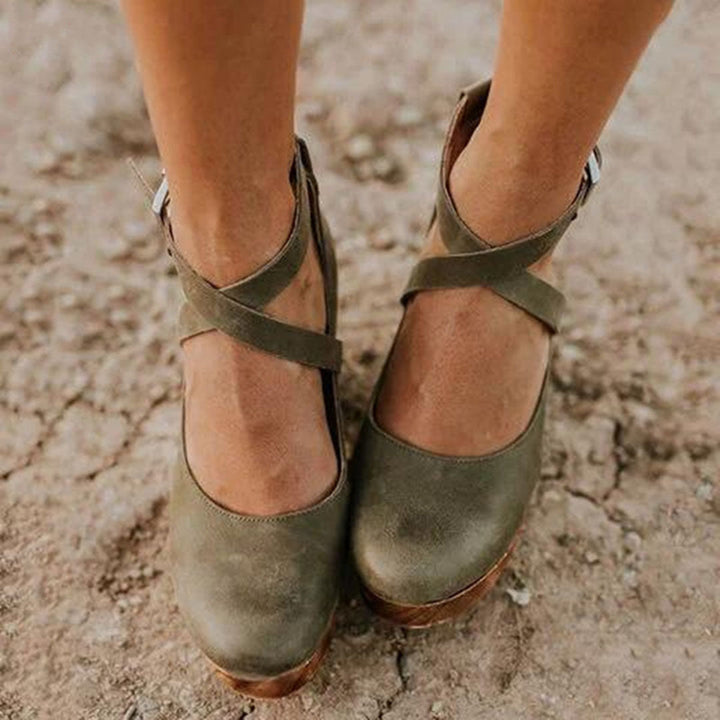 Teresa | Women's Wedge Heels with Ankle Strap Sandal