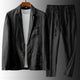 Men's Linen Two-Piece Suit Set