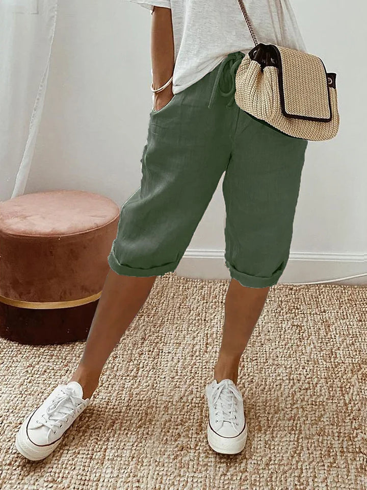 Women's BREATHABLE COTTON-LINEN COMFORT SHORTS