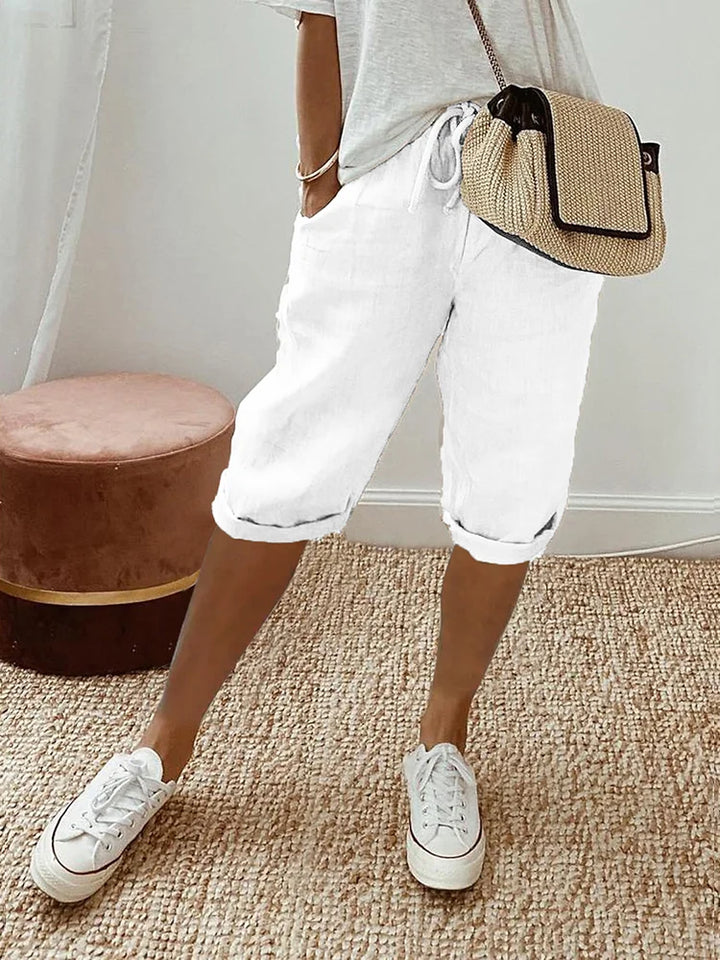 Women's BREATHABLE COTTON-LINEN COMFORT SHORTS