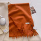 KHIONNE | Women's Soft Plain Tassel Shawl