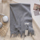 KHIONNE | Women's Soft Plain Tassel Shawl