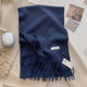 KHIONNE | Women's Soft Plain Tassel Shawl