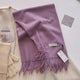 KHIONNE | Women's Soft Plain Tassel Shawl